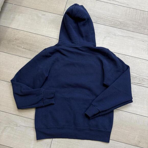 Vintage UCLA Hoodie Size S Navy Blue Russell Athletic Spellout Sweatshirt Y2K - Picture 4 of 7